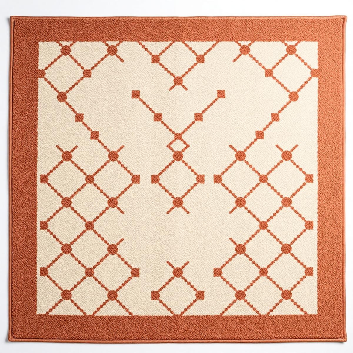 Lotus — Diamond Trellis rug, 8x10