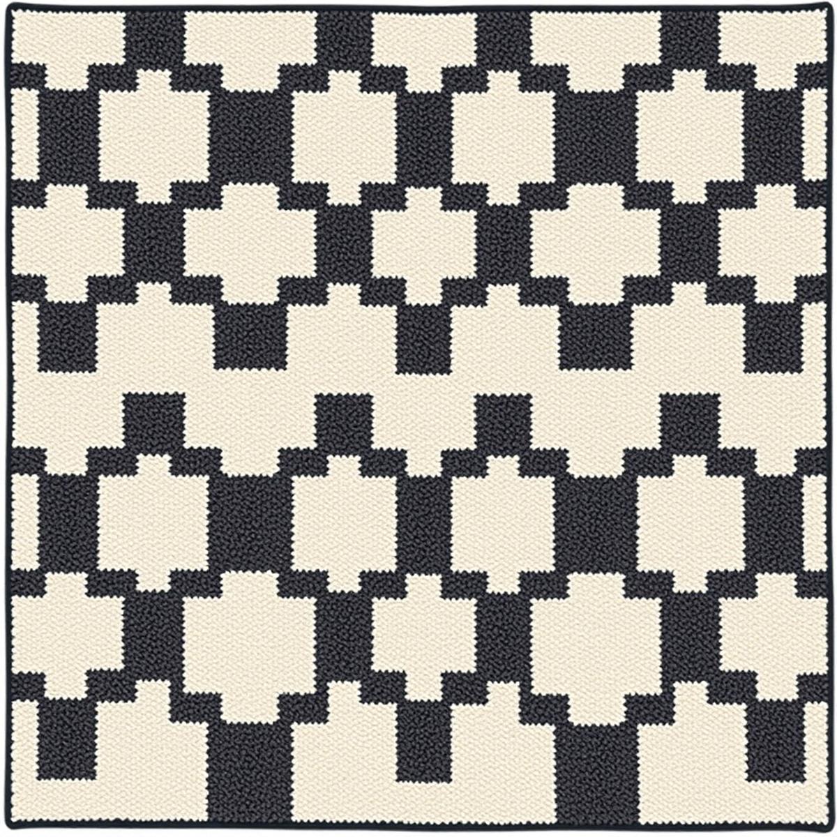Atlas — Modern Grid rug, 5x8